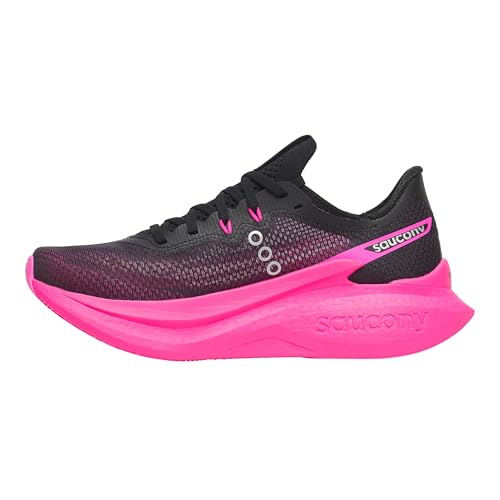 Saucony Women's Endorphin Pro 5 Sneaker, Black/Shock, 10
