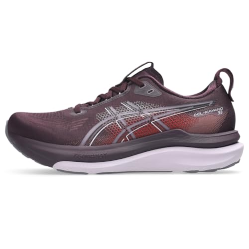 ASICS Women's Gel-Kayano 33 Running Shoes, 7.5, Dark Aubergine/Dahlia