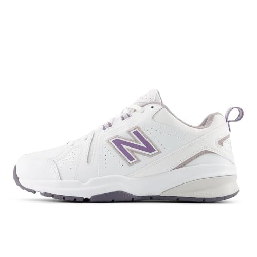 New Balance Women's WX608V5 Cross Trainer, Nb 102 White/Candied Violet, 8