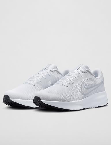 Nike Men's Run Defy Road Running Shoes, White/Pure Platinum-Black, 9