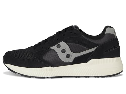Saucony Unisex-Adult Eclipse Sneaker, Black/Grey, 11