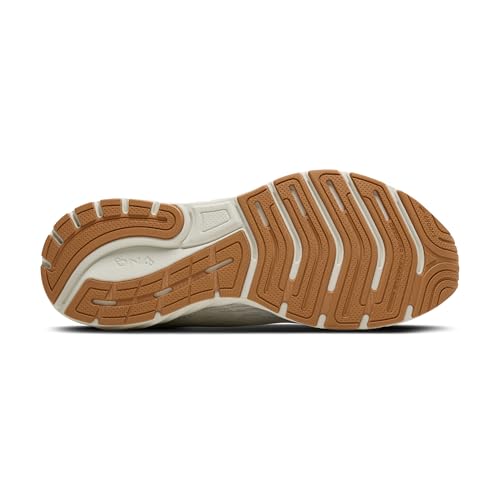 Brooks Men’s Anthem 7 Neutral Running Shoe - White/Black/Tan - 11.5 Medium