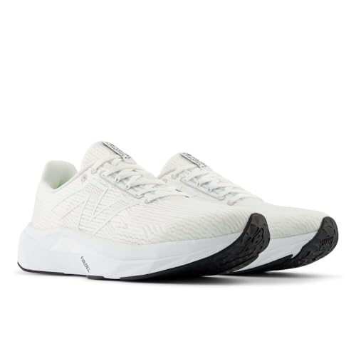 New Balance Men's FuelCell Propel V5 Running Shoe, White/White/Black, 7
