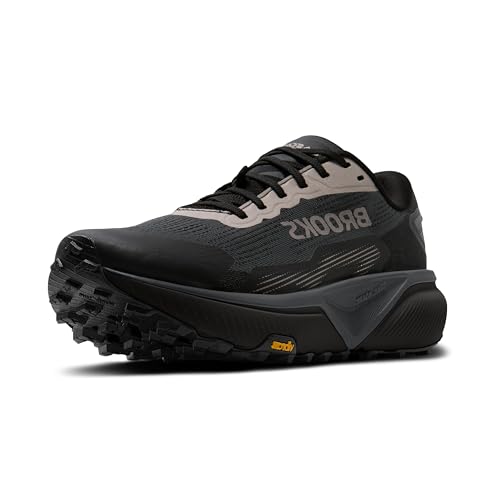Brooks Men’s Cascadia 20 GTX Waterproof Trail Running Shoe - Black/Ebony/Nocturnal - 11.5 Medium