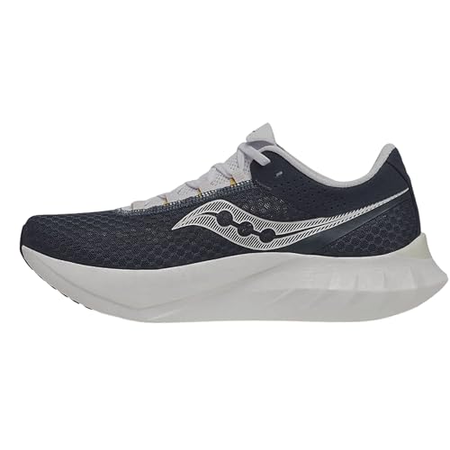 Saucony Men's Endorphin Pro 4 Sneaker, Dusk/White, 9