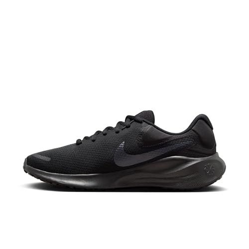Nike Revolution 7 Running Shoes Men, Black/White, 12