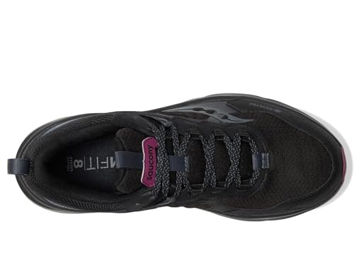 Saucony Women's Excursion Tr17 GTX Sneaker, Black/Plum, 8.5
