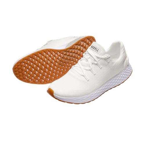 NOBULL Men's Allday 365 (Ripstop) Shoe | Athletic Cross-Training Sneaker for Gym, Running & Walking, Comfortable Workout Trainers, White Gum, 12