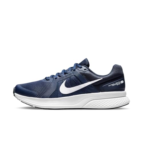 Nike Men's Run Swift 2 Running Shoe, Midnight Navy White Obsidian, 12
