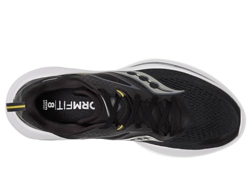 Saucony Men's Omni 22 Sneaker, Black/White, 11