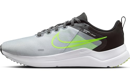 Nike Men's Downshifter 12 Running Shoe, Wolf Grey White Black Volt, 11.5 US
