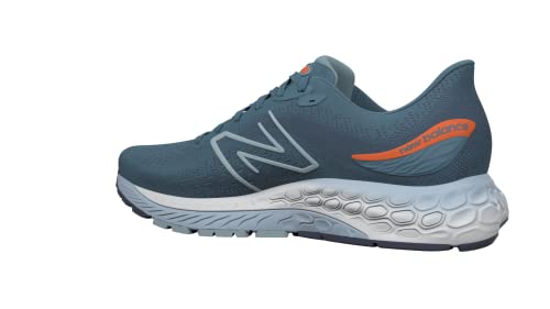 New Balance Men's Fresh Foam X 880 V12 Running Shoe, Spring Tide/Vibrant Orange/Morning Fog, 10.5 M