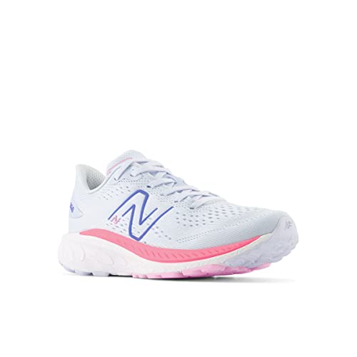 New Balance Kid's Fresh Foam X 860 V13 Running Shoe, Moon Dust/Neon Pink, 6.5 Medium US