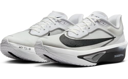 Nike Zoom Fly 6 Men's Road Racing Shoes (White/Smoke Grey/Metallic Silver/Black) Size 13