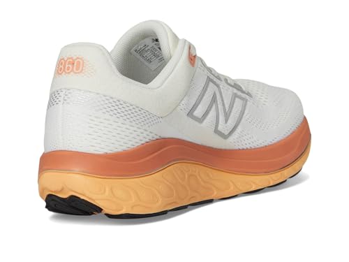 New Balance Women's Fresh Foam X 860 V14 Running Shoe, Nb 103 White/Angora/Peach Nectar, 8.5 W