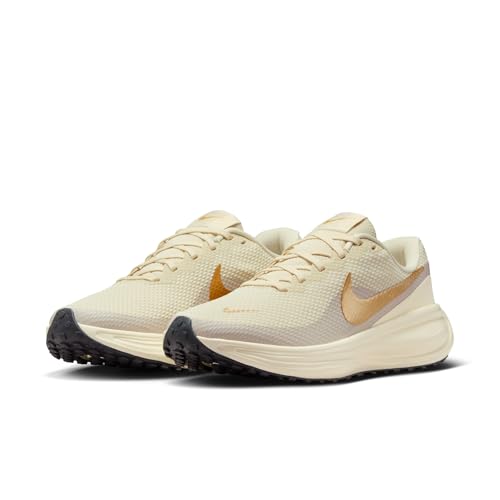Nike Revolution 8 Women's Road Running Shoes (Light Khaki/Coconut Milk/Off Noir/Metallic Gold) Size 6.5