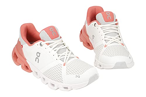 ON Running Womens Cloudflyer 2021 Road Shoes White/Coral, 10 US