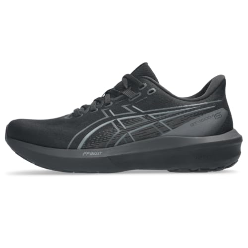 ASICS Women's GT-1000 15 Running Shoes, 8.5, Black/Black