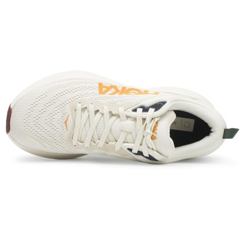 HOKA Mens Bondi 8 Textile Oat Milk Alabaster Trainers 11.5 US