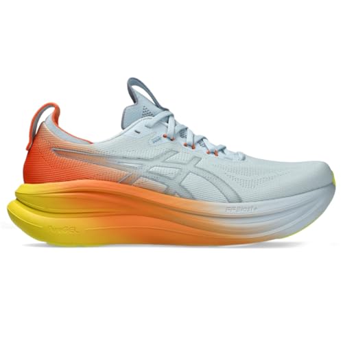 ASICS Men's Gel-Nimbus 28 Running Shoes, 9.5, Sky/Sun Peach