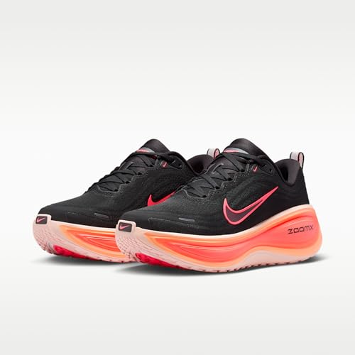 Nike Vomero Plus Women's Road Running Shoes (Black/Washed Coral/Bright Mango/Hot Lava) Size 7