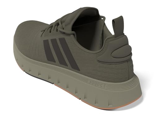 Adidas Men's Swift Run 23, Olive Strata/Shadow Olive/Gum, 6