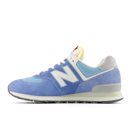 New Balance Unisex 574 V2 70s Racing Sneaker,Blue Laguna/Sea Salt,Men 11 / Women 12.5