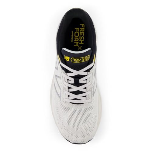 New Balance Men's Fresh Foam X 860 V14 Running Shoe, Grey Matter/Black/Ginger Lemon, 11 M