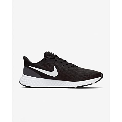 Nike Women's Women's Nike Revolution 5 Athletic Shoe, Black/White-Anthracite, 5 Regular US