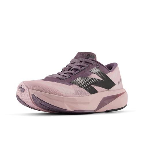 New Balance Women's FuelCell Rebel V4 Running Shoe, Twilight Haze/Dark Ice Wine/Black, 9.5 M