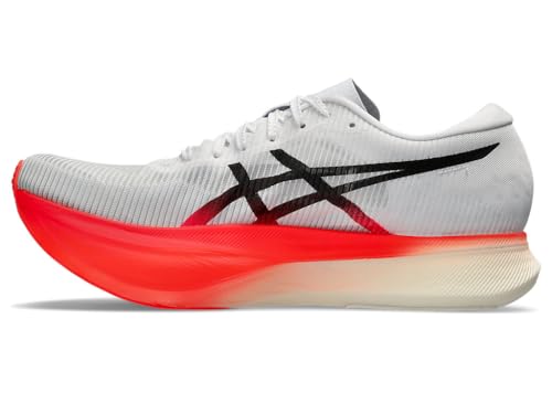 ASICS Unisex METASPEED Sky+ Running Shoes, 6M / 7.5W, White/Black