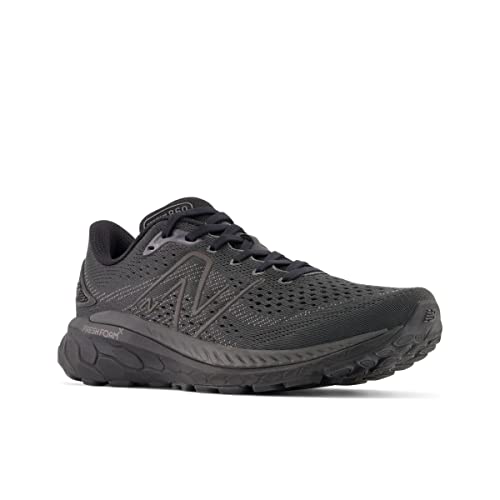 New Balance Men's Fresh Foam 860 V13 Running Shoe, Black/Phantom, 11.5 Medium