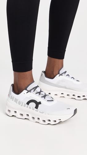 On Women's Cloudmonster Sneakers, All White, 10 Medium US