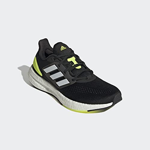 Adidas Men's Pureboost 22 Black/White/Solar Yellow 11 Adult