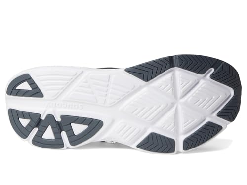 Saucony Women's Guide 18 Sneaker, Black/White, 12 Wide