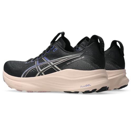 ASICS Women's Gel-Kayano 32 Running Shoes, 8, Black/Pearl Pink