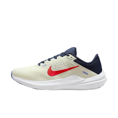 Nike Winflo 10 Men's Road Running Shoes (DV4022-006, Sea Glass/Midnight Navy/Blue Joy/University Red) Size 12.5