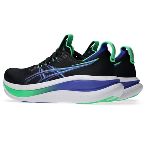 ASICS Men's Gel-Nimbus 28 Running Shoes, 10, Black/Cobalt Burst