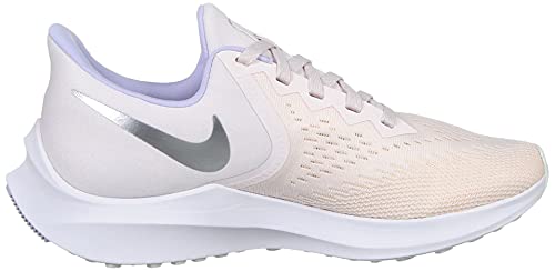 Nike Womens Zoom Winflo 6 Running Trainers CK4475 Sneakers Shoes (UK 6 US 8.5 EU 40, Pale Pink Metallic Silver 600)
