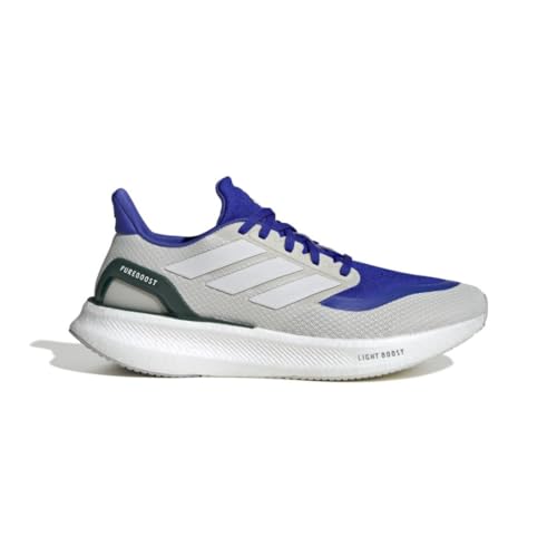Adidas Mens Pureboost 5 Running, Lucid Blue/White/Collegiate Green, 12