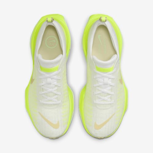 Nike Invincible 3 Men's Road Running Shoes (DR2615-104, White/Volt/Sail/Team Gold) Size 6