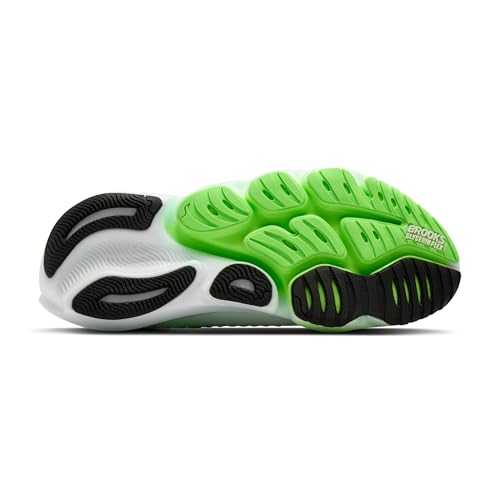 Brooks Men’s Glycerin Flex Neutral Running & Walking Shoe - White/Green Gecko/Phantom - 15 Medium - alternate view 6
