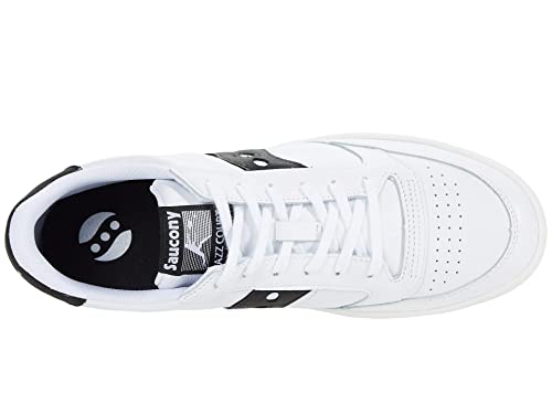 Saucony Women's Jazz Court Sneaker, White/Black, 8.5 Medium