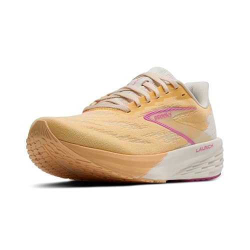 Brooks Women’s Launch 11 Neutral Running Shoe - Sherbert/Coconut/Pink - 6 Medium