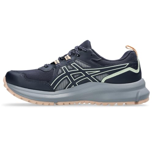 ASICS Women's Trail Scout 3 Running Shoe, 5.5, Midnight/Whisper Green