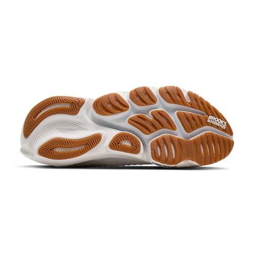 Brooks Men’s Glycerin Flex Neutral Running & Walking Shoe - White/Black/Gum - 9 Medium
