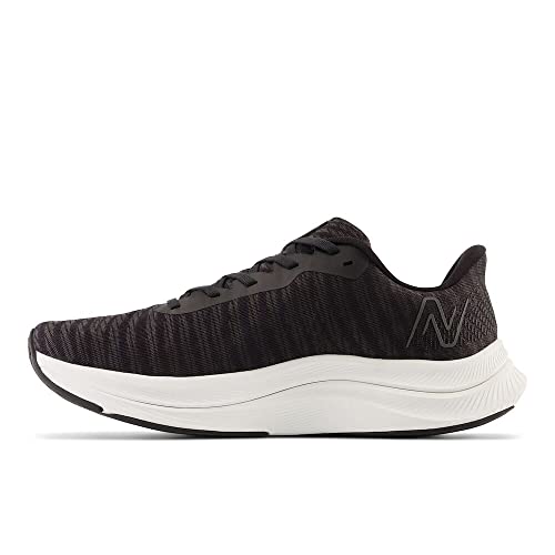 New Balance Men's FuelCell Propel V4 Running Shoe, Black/White, 11 M