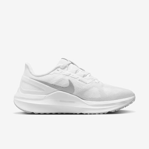 Nike Structure 25 Women's Road Running Shoes (DJ7884-101, White/Pure Platinum/Metallic Silver) Size 10.5