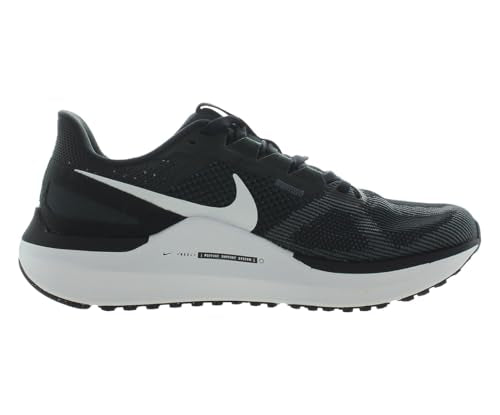 NIKE Air Zoom Structure 25 Men's Trainers, Black Laser Fuchsia Anthracite, 10.5 US