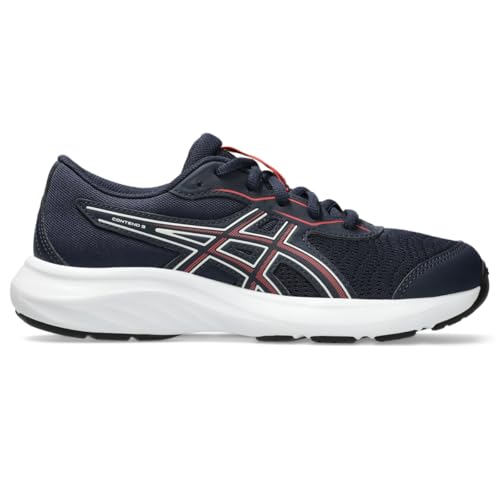ASICS Kid's Contend 9 Grade School Running Shoe, 1.5, Midnight/Flash RED